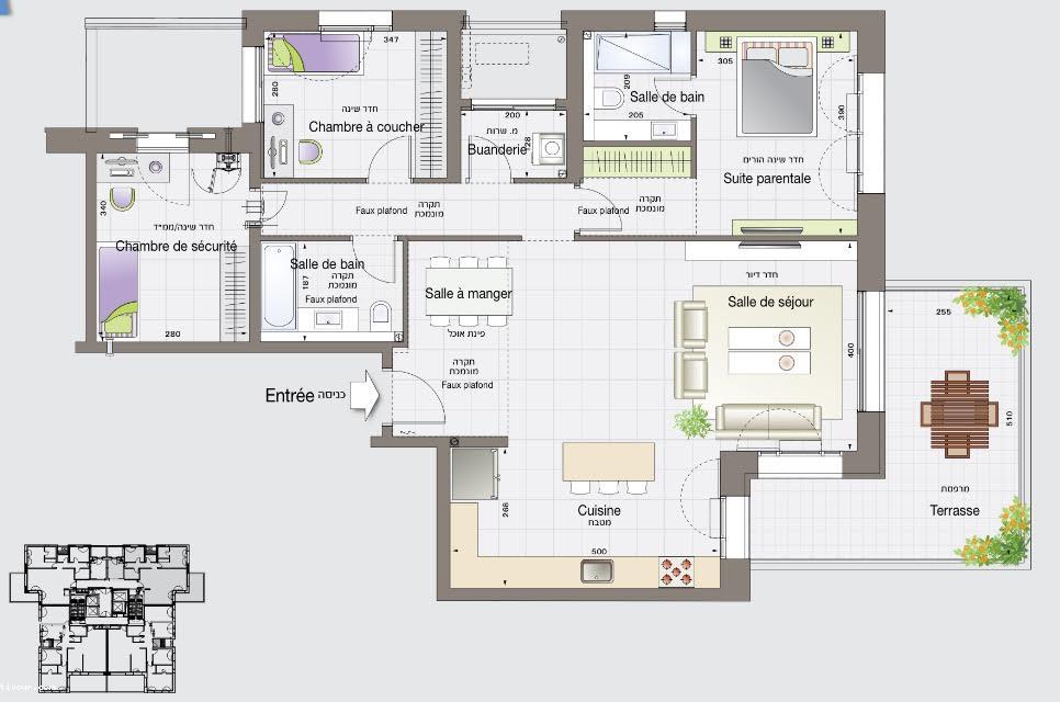 Apartment 4 Rooms Ashdod City 210-IBL-1766