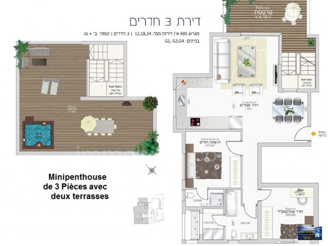 For sale Mini-Penthouse Eilat