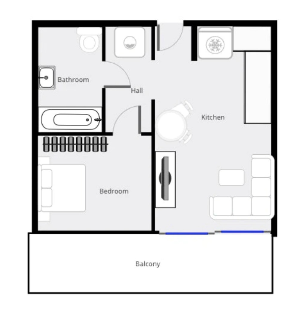 Apartment 2 Rooms Tel Aviv Florentine 457-IBL-1204