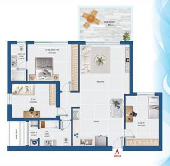 Apartment 3 Rooms Ashdod Dalet 511-IBL-1356