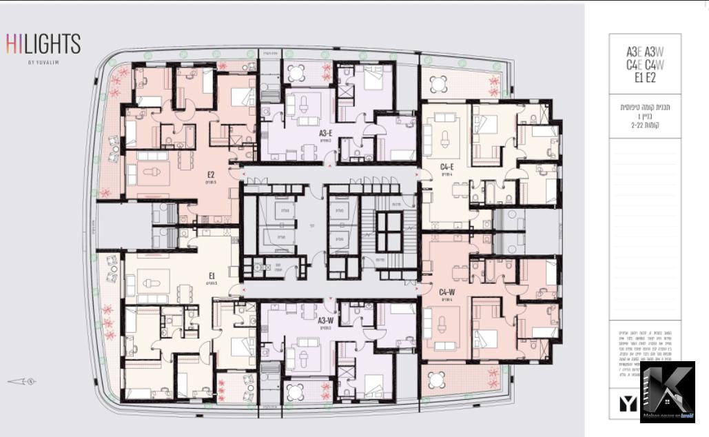 Apartment 3 Rooms Hadera Park Area 513-IBL-137