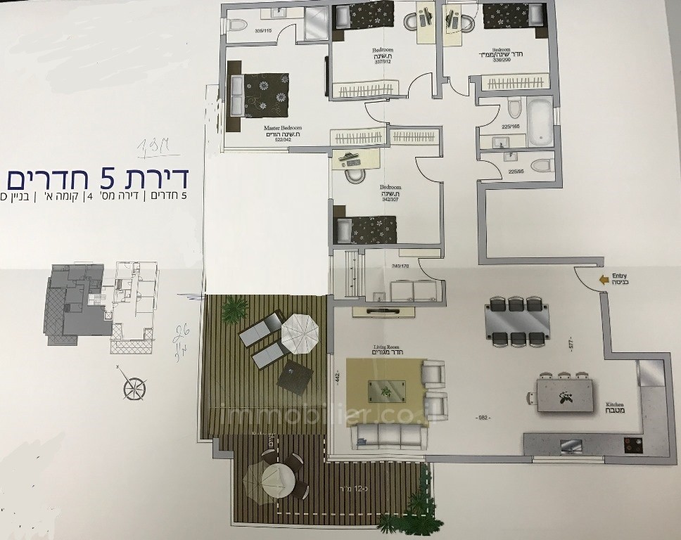 Apartment 5 Rooms Eilat Shachamon 6 288-IBL-127