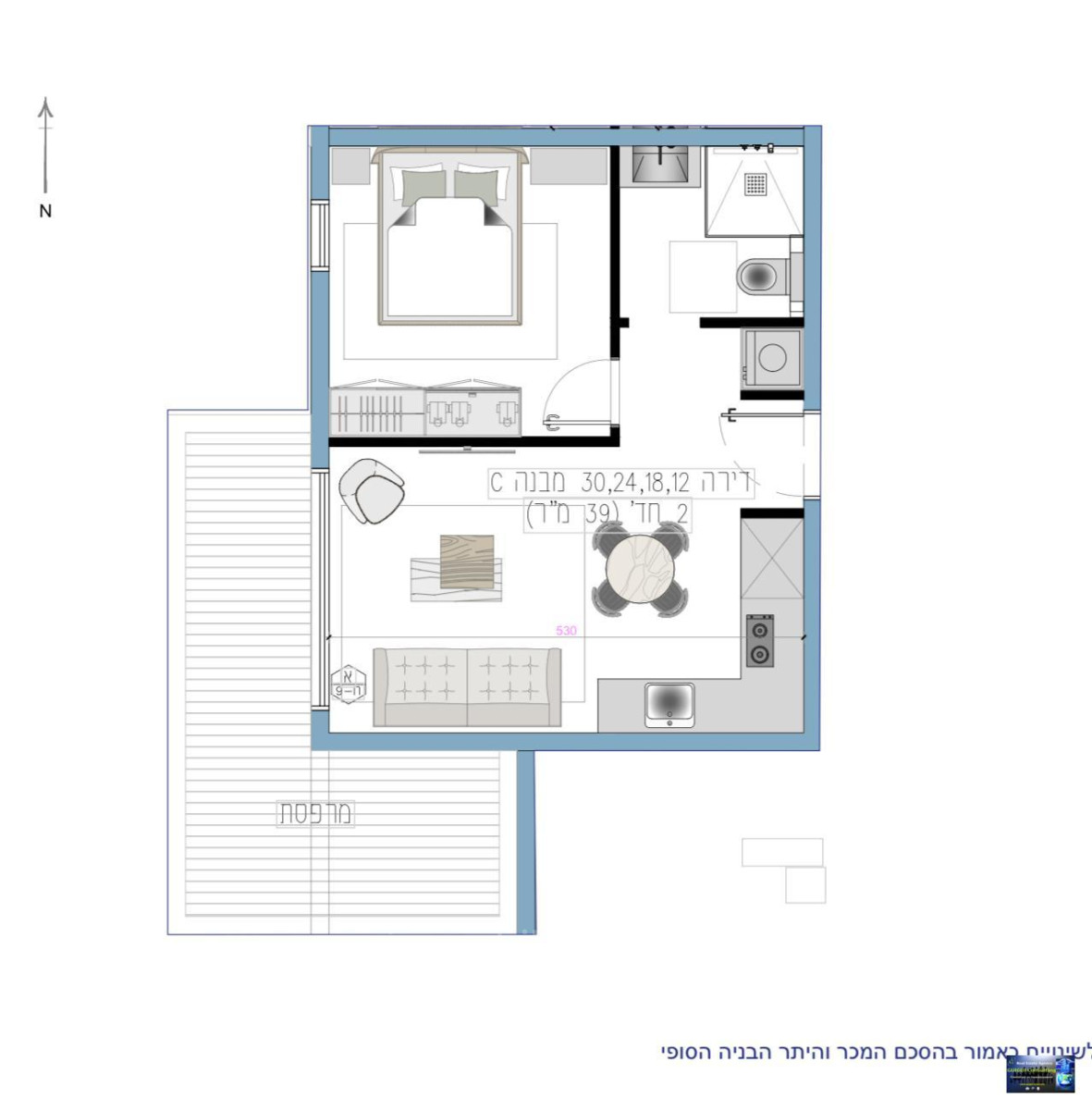 Apartment 2 Rooms Eilat Eilat 288-IBL-480