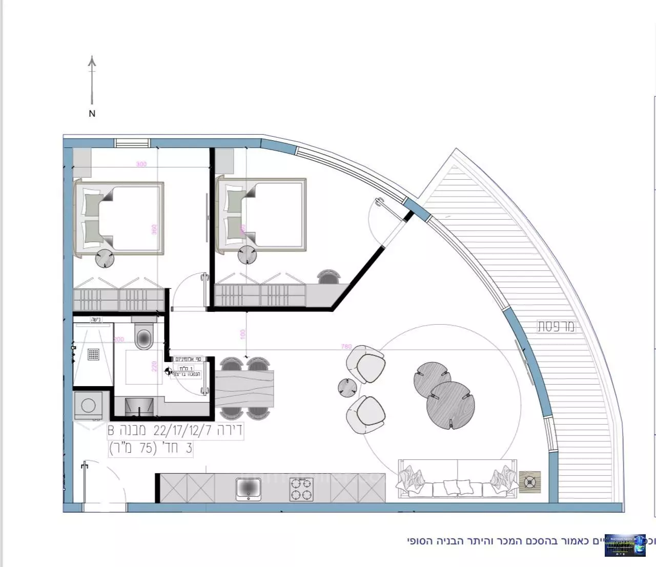 Apartment 2 rooms Eilat Eilat 288-IBL-484