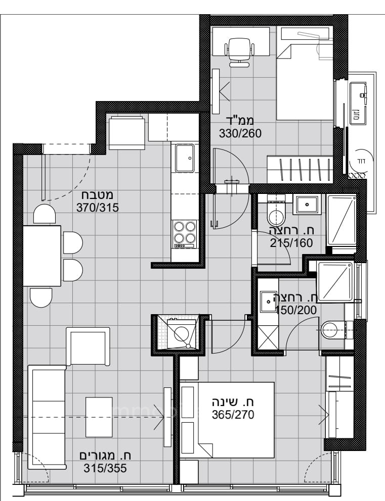 Apartment 3 Rooms Tel Aviv quarter of the sea 291-IBL-795