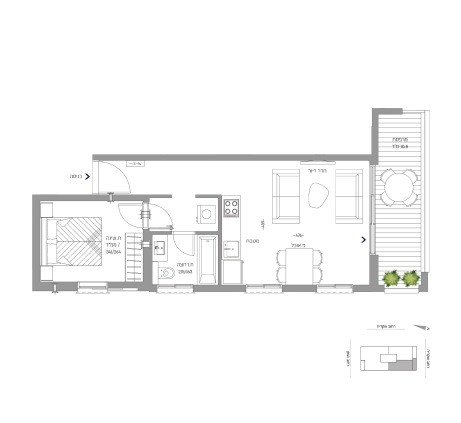 Apartment 2 Rooms Ramat Gan Newe Yehoshua 342-IBL-6275