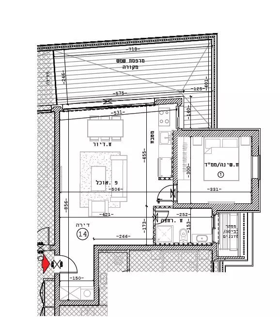 Apartment 2 rooms Bat yam Bat yam 342-IBL-6581