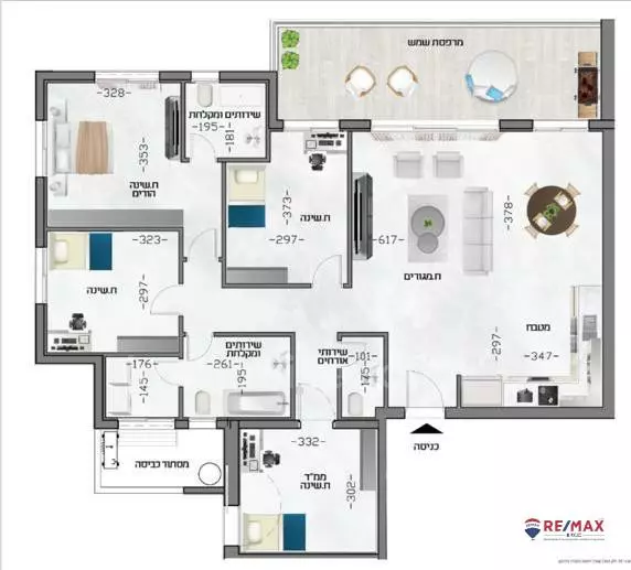 Apartment 5 Rooms Hadera City center 379-IBL-316