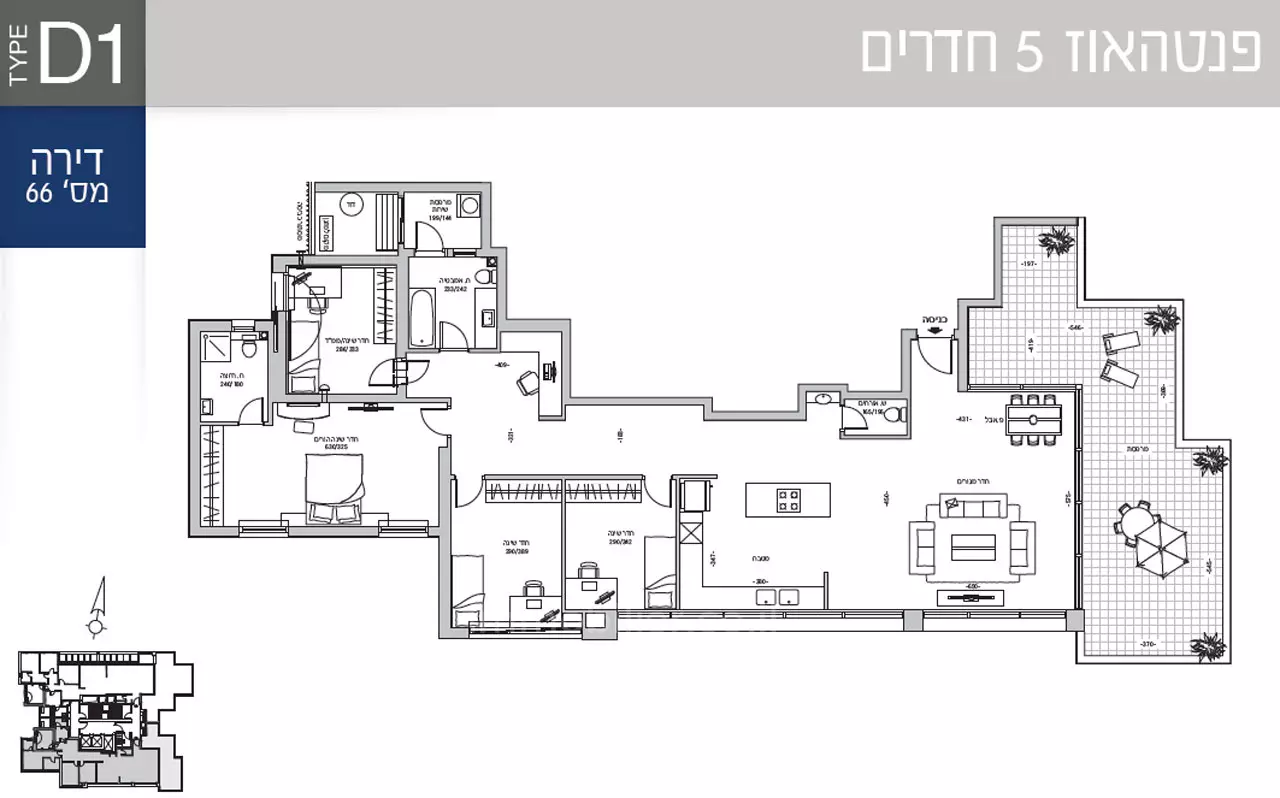 Penthouse 5 rooms Jerusalem Beit Vagan 427-IBL-648