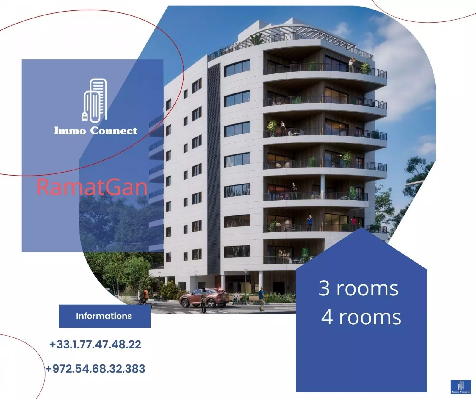 Apartment 3.5 rooms Ramat Gan Ramat gan 440-IBL-341