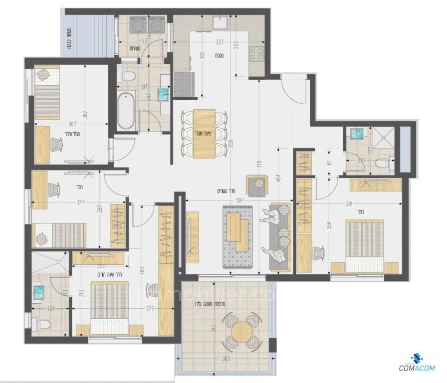 Apartment 2 Rooms Ashdod Youd bet 511-IBL-1102