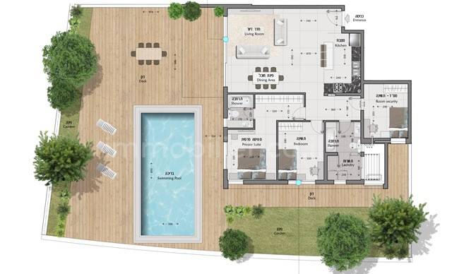 Apartment 4 Rooms Ashdod Marina 511-IBL-1432