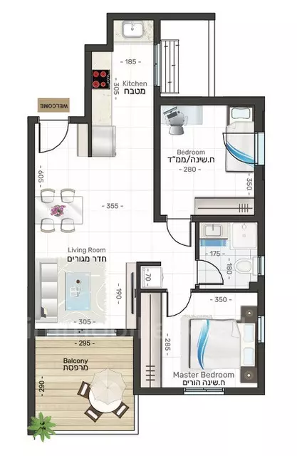 Apartment 4 rooms Eilat Eilat 511-IBL-1612