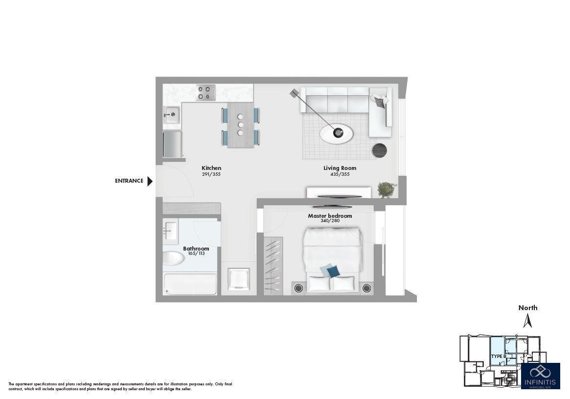 Apartment 2 Rooms Tel Aviv tel aviv 527-IBL-145