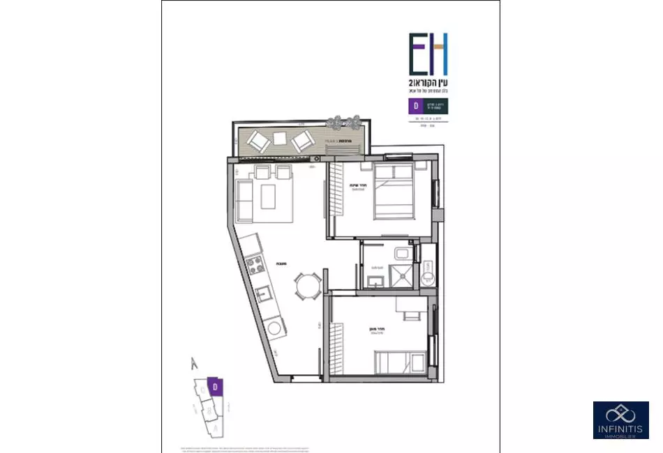 Apartment 3 rooms Tel Aviv Florentine 527-IBL-153