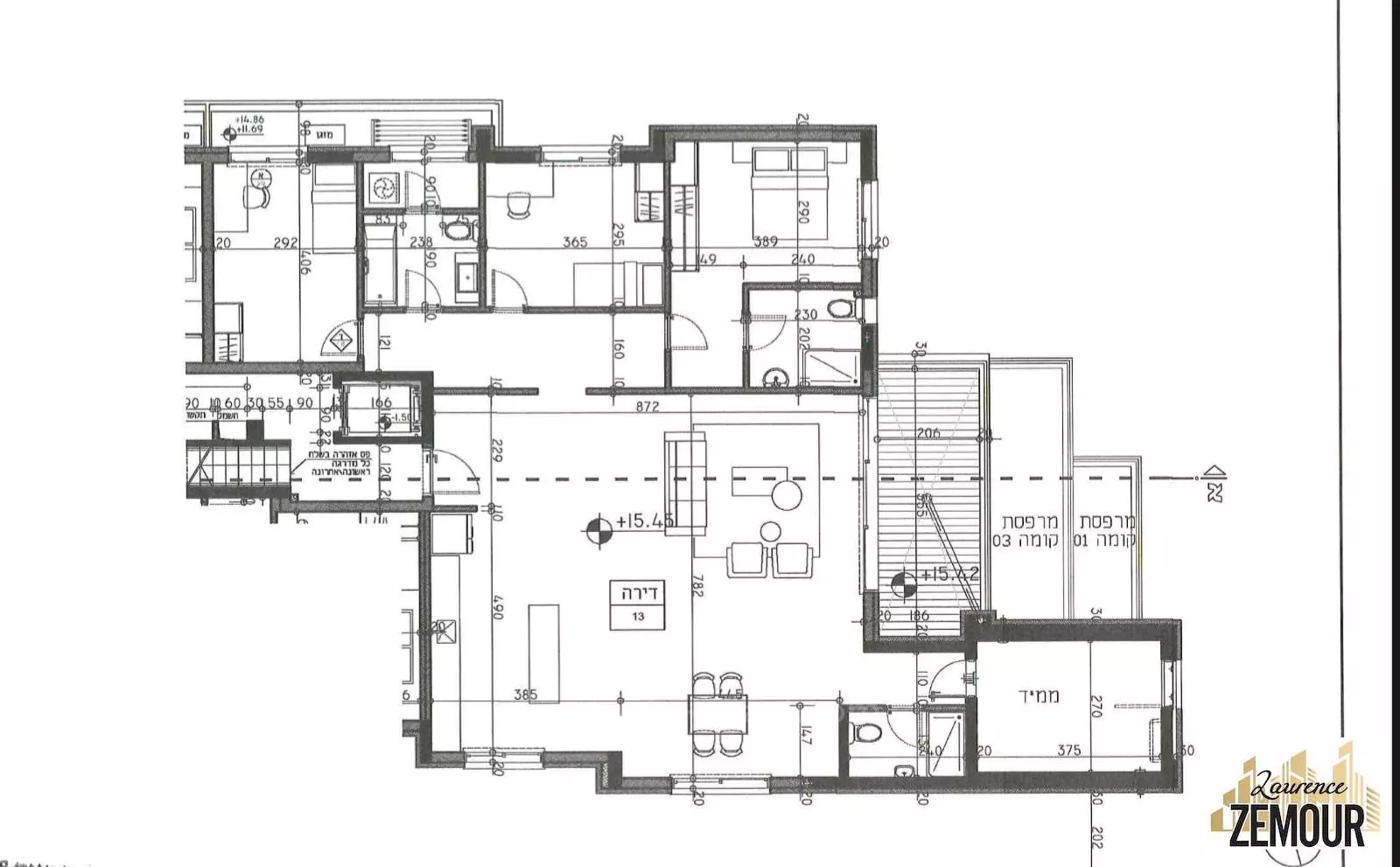 Apartment 5 rooms Raanana 2003 60-IBL-1283